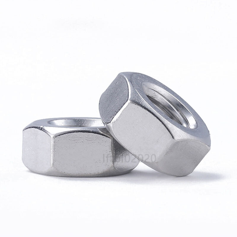 Metric Stainless Steel Hex Nuts DIN 934 M2 M2.5 M3 M3.5 M4 M5 M6 M8 M10 M12~M64