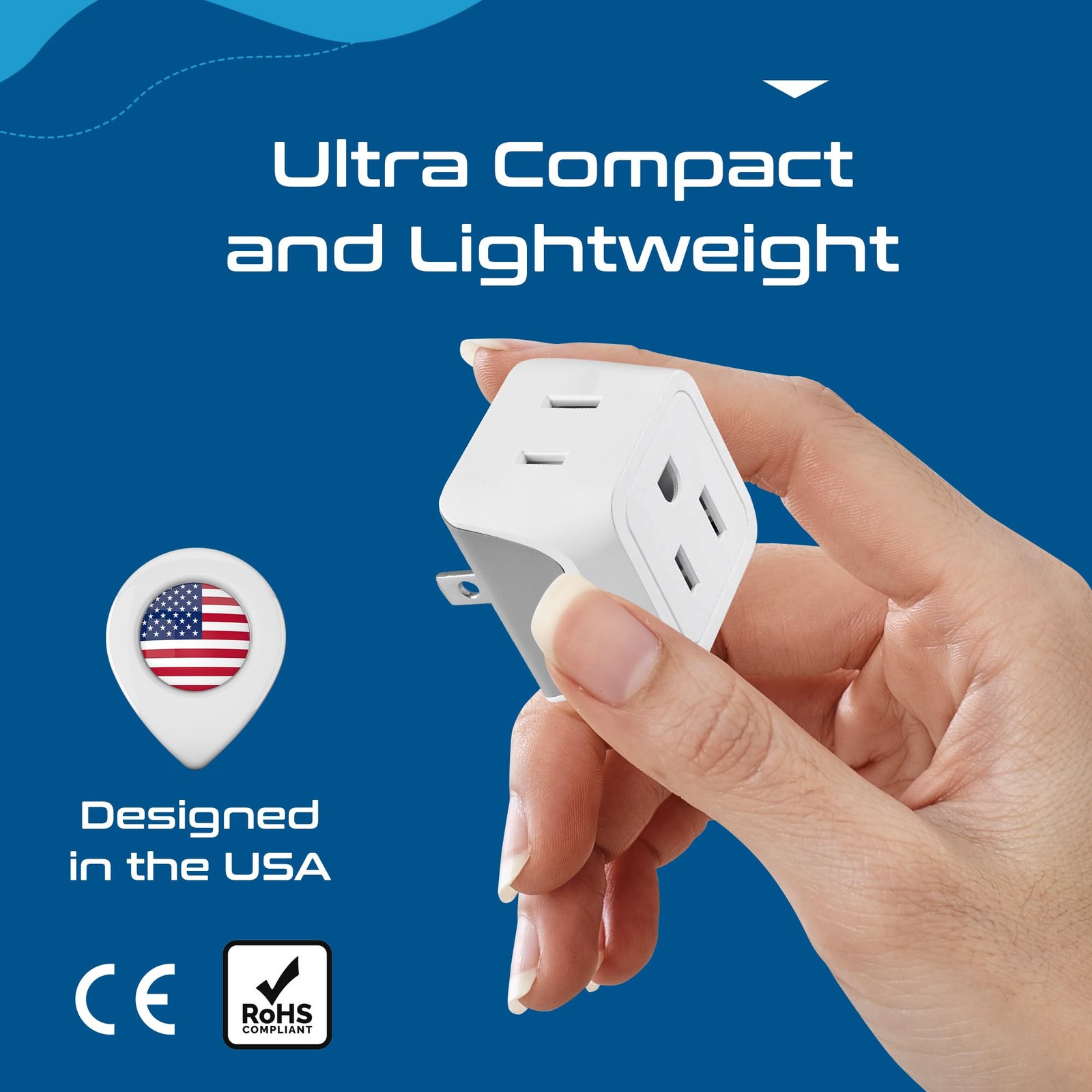 Japan, Philippines Travel Adapter Plug by Ceptics – USA 3 Pin Polarized to 2 …
