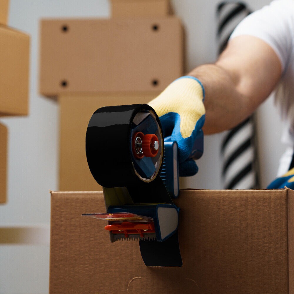 36 Rolls Black Color Packing Tape 2″ x 110 Yards General Purpose Tape, 2 Mil