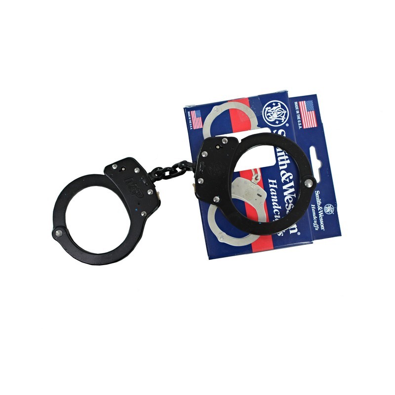 Smith & Wesson 350150 Model 100 M&P Chain-Linked Handcuffs & Keys, Melonite
