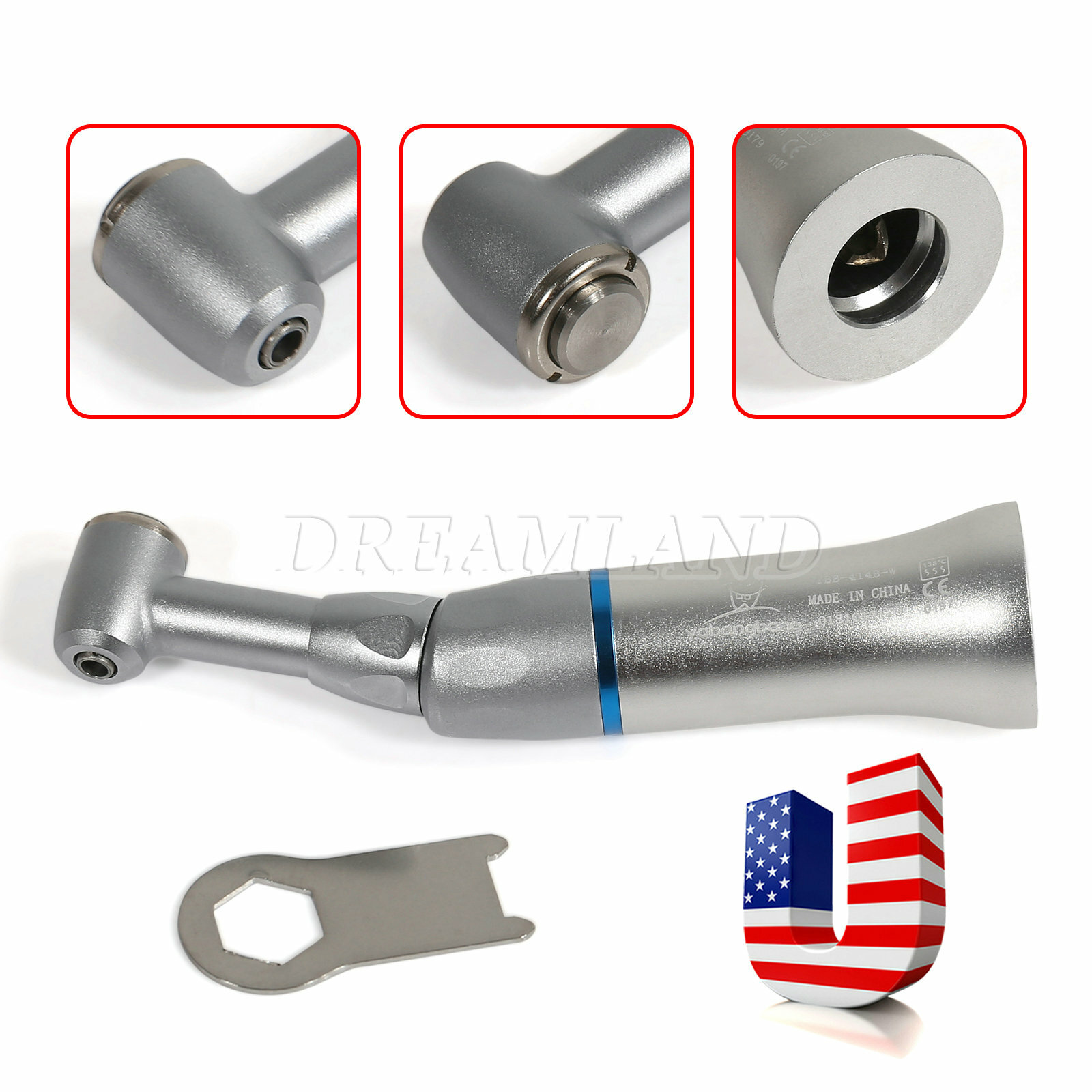 Low Speed Contra Angle Handpiece fit NSK E-type Motor 135°C Autoclave wl# Dental