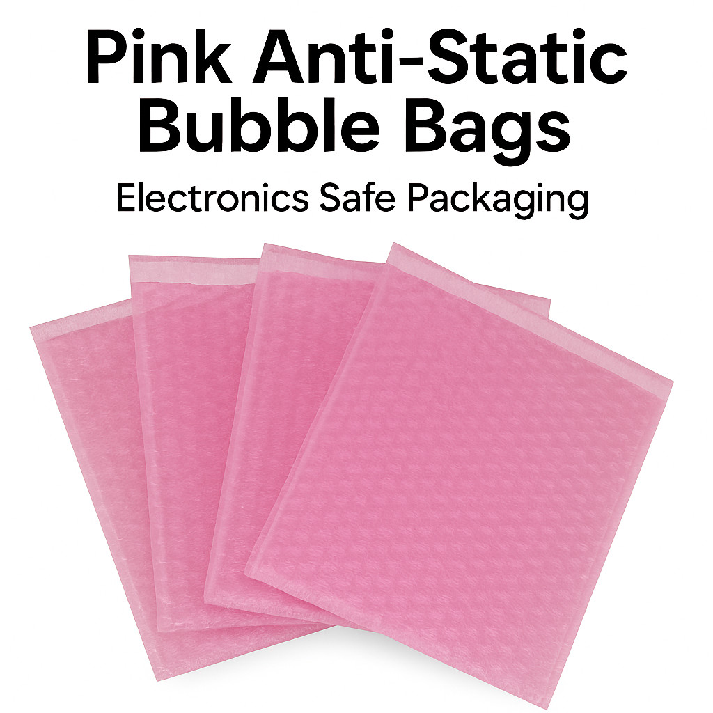 4×5.5 Anti-Static Bubble Out Pouches Bags Wrap Cushioning Self Seal