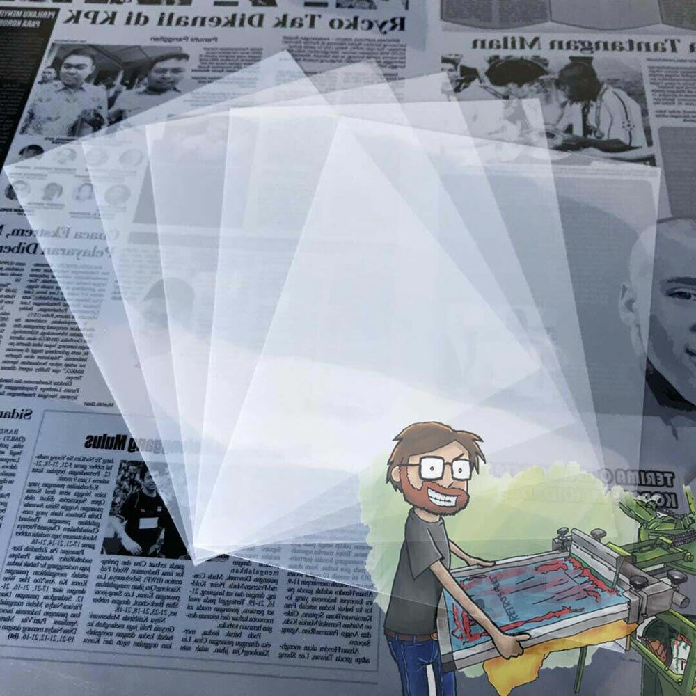 100Sheets Waterproof Inkjet Milky Transparency Film Silk Screen Printing 13″x19″