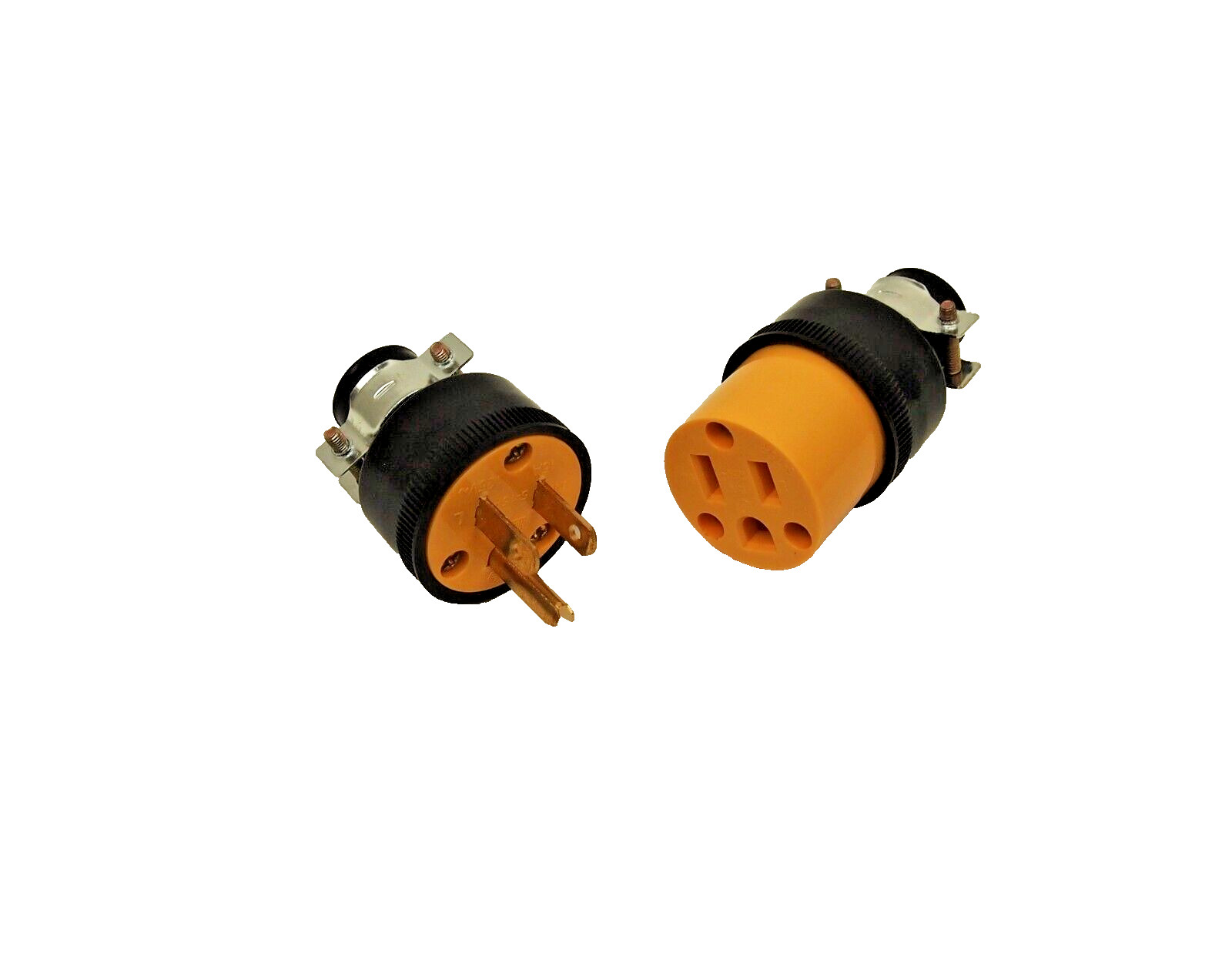 4 Set (8pcs) Female Male 3 Prong Replacement Electrical Plug HD Extension Cord