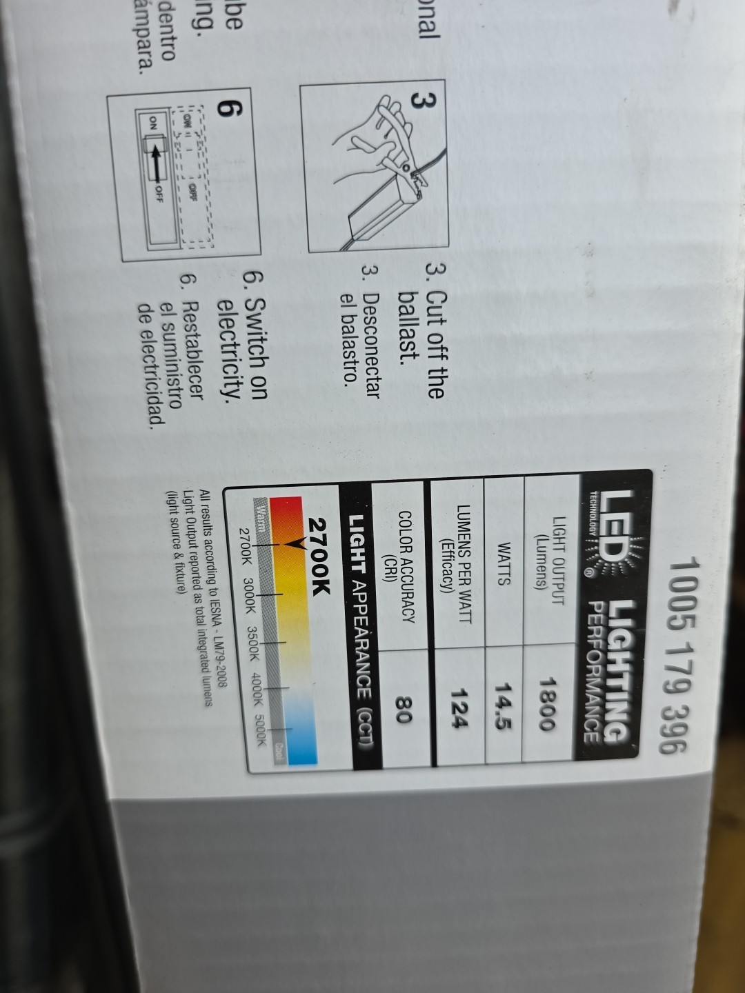 LED 10PK 32-Watt 4 ft. Linear T8/T12, Selectable (2700K-3000K-3500K-4000K-5000K)