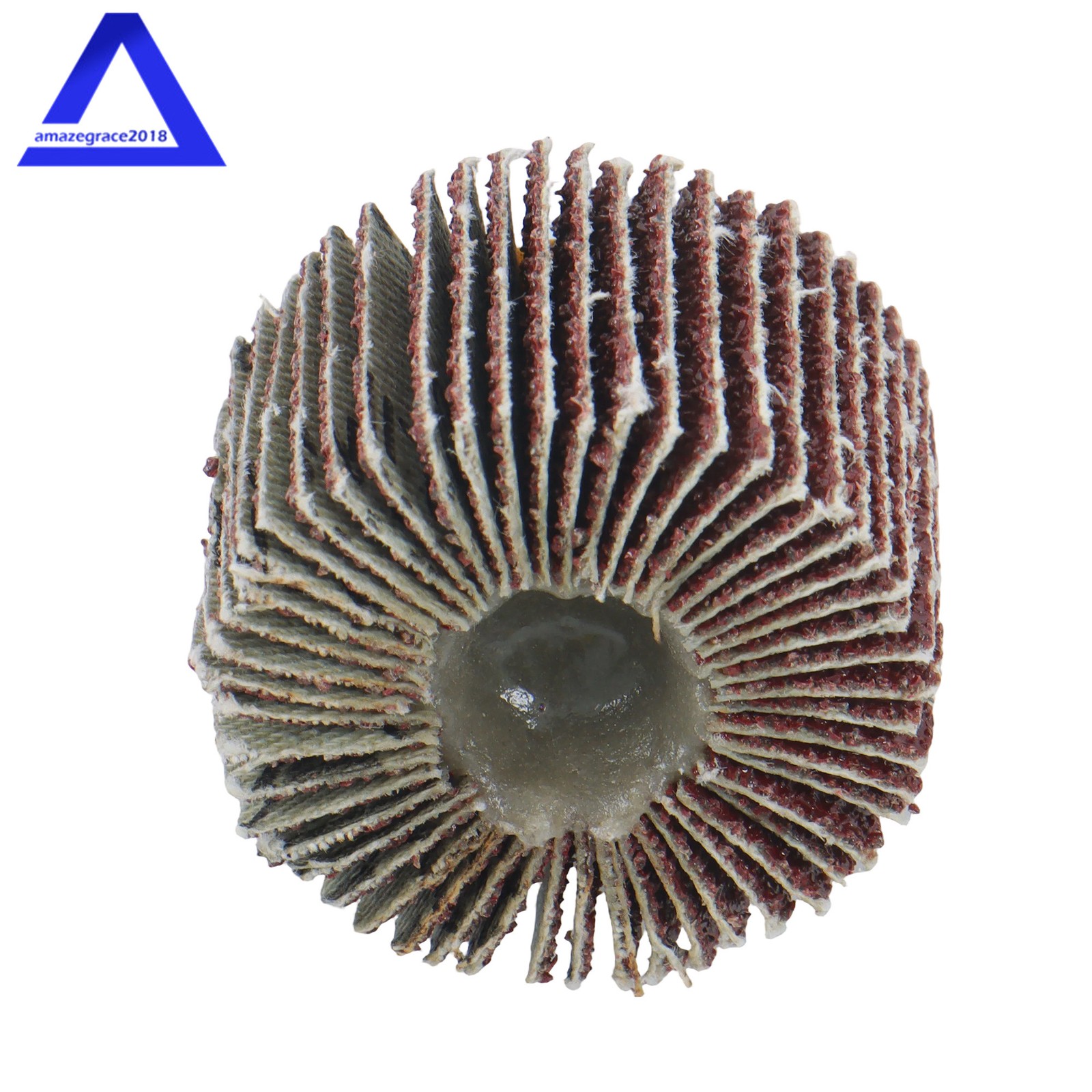 Aluminum Oxide Shank Mounted Flap Wheels, 1-1/2″ × 1″ × 1/4″, 60 Grit (5 Pack)