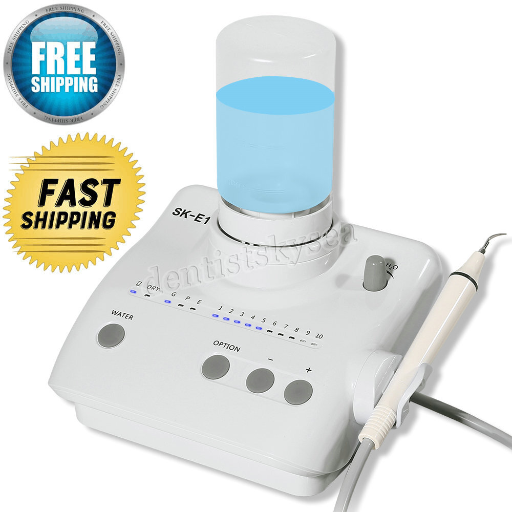Dental Ultrasonic Piezo Scaler fit EMS Woodpecker 2 Water Bottles + 4*Handpiece