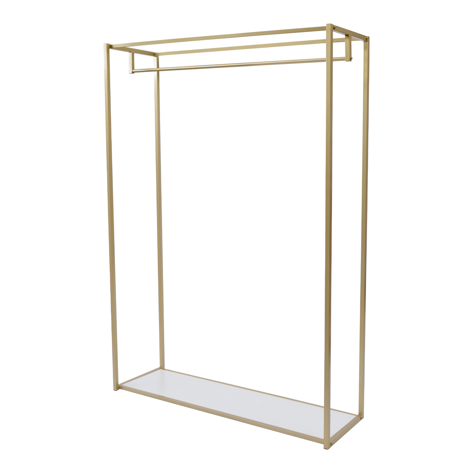 Wedding Dress Retail Studio Display Stand,Gold Floor-Standing Clothing Rack