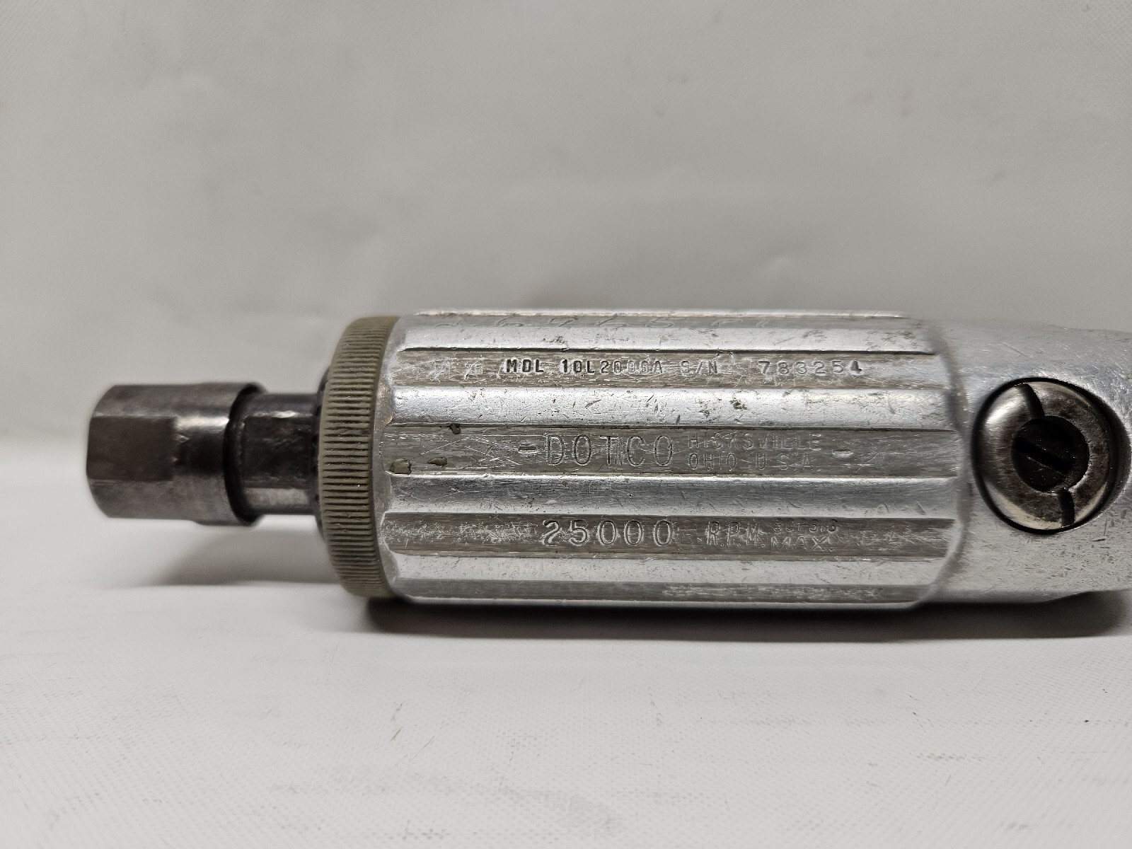 Dotco Die Grinders Lot Of 2 Dotco. 12,000 and 25,000 RPM, Collets 1/4.