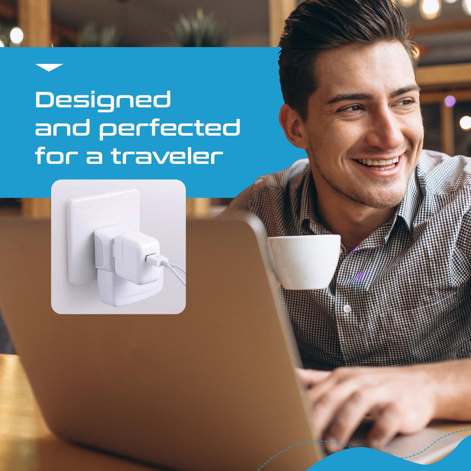 Japan, Philippines Travel Adapter Plug by Ceptics – USA 3 Pin Polarized to 2 …