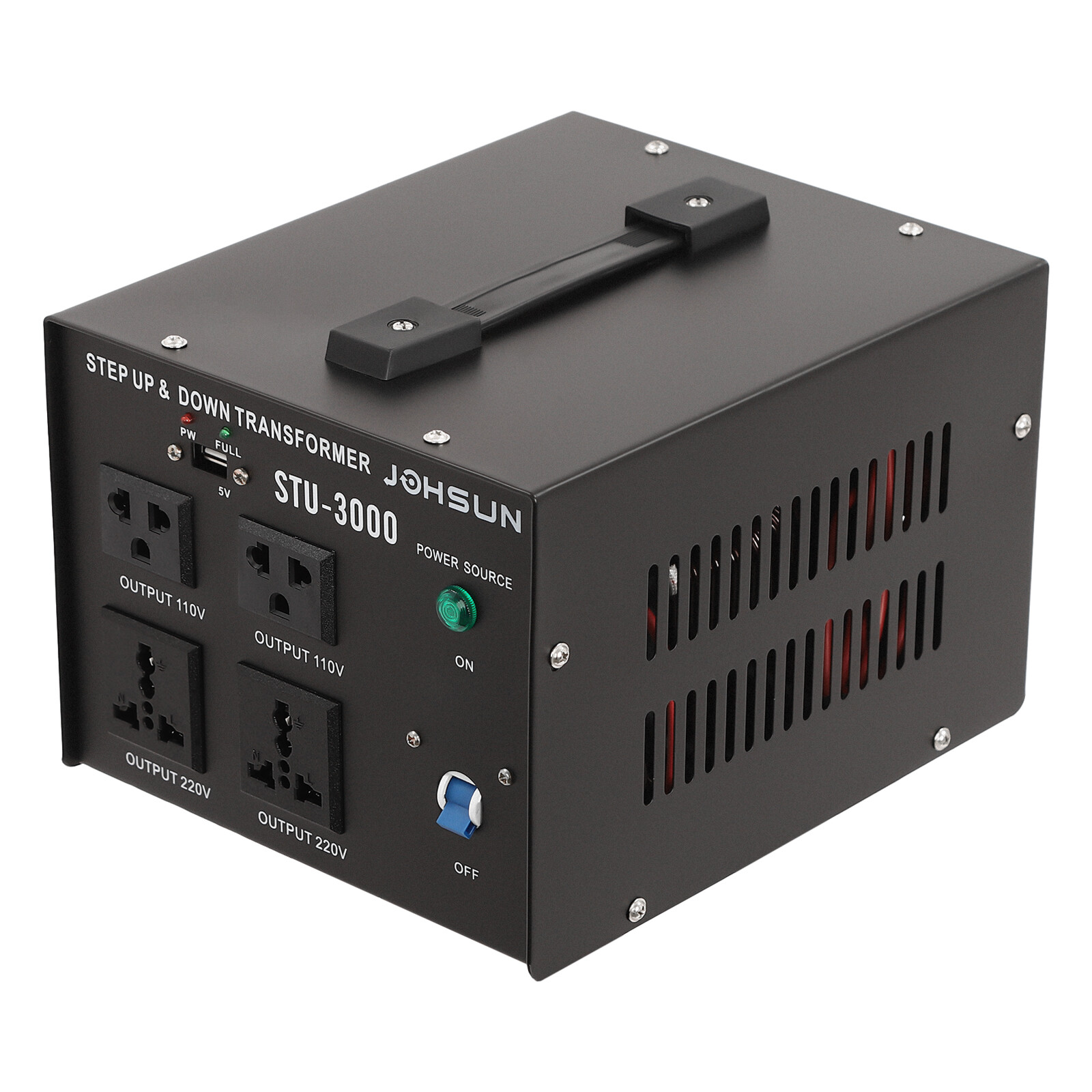 Heavy Duty 3000W Voltage 220V-110V 110V-220V Step Up/ Down Transformer Converter