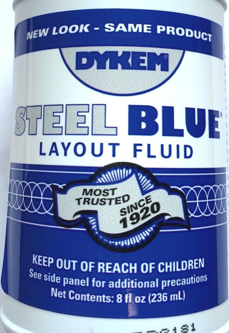 DYKEM STEEL BLUE LAYOUT/STAINING FLUID 8oz BRUSH-IN-CAP #80400