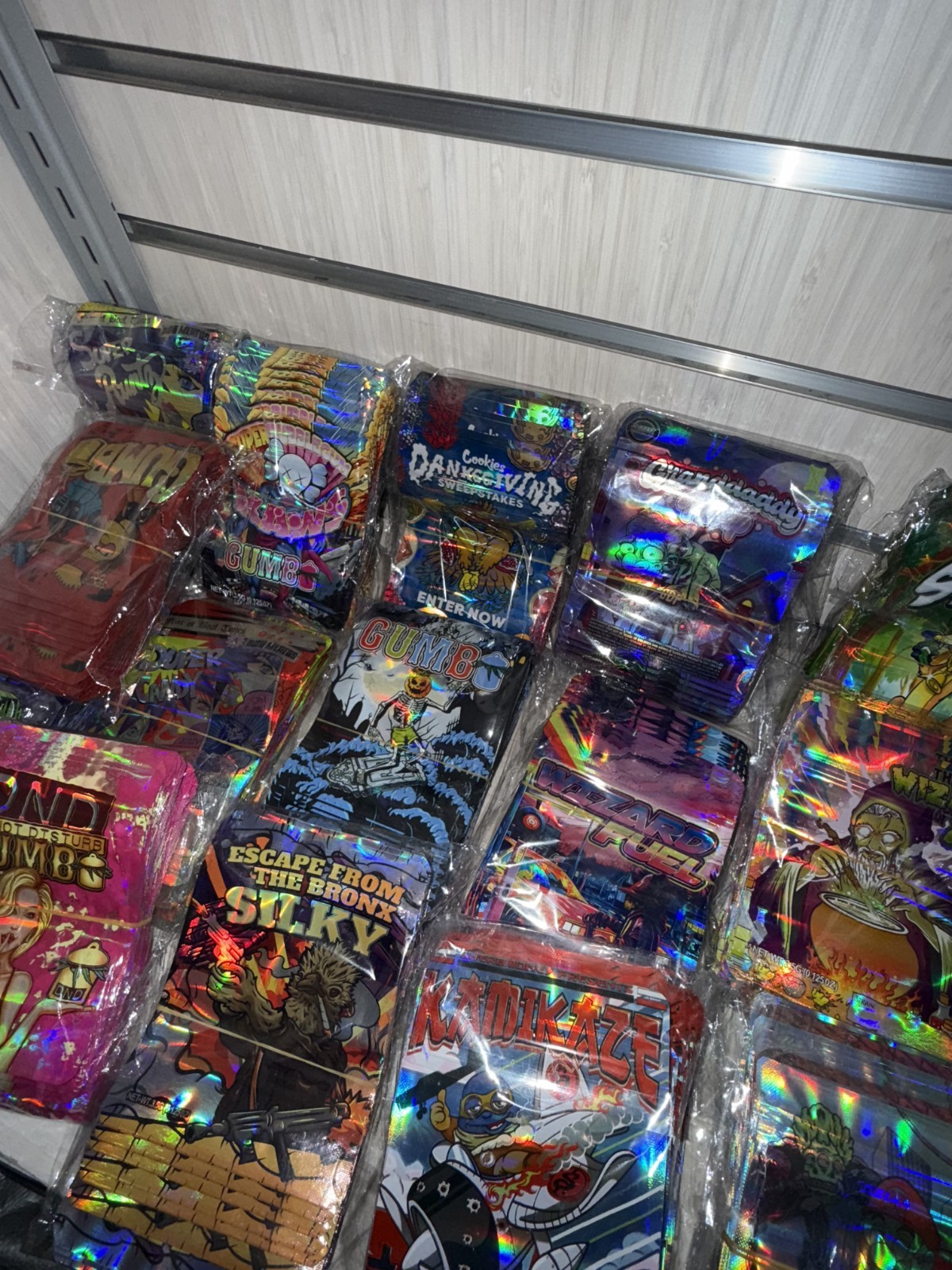 3.5g Mylar Bags ZA with Design Packs Smell Proof Packaging 50pk
