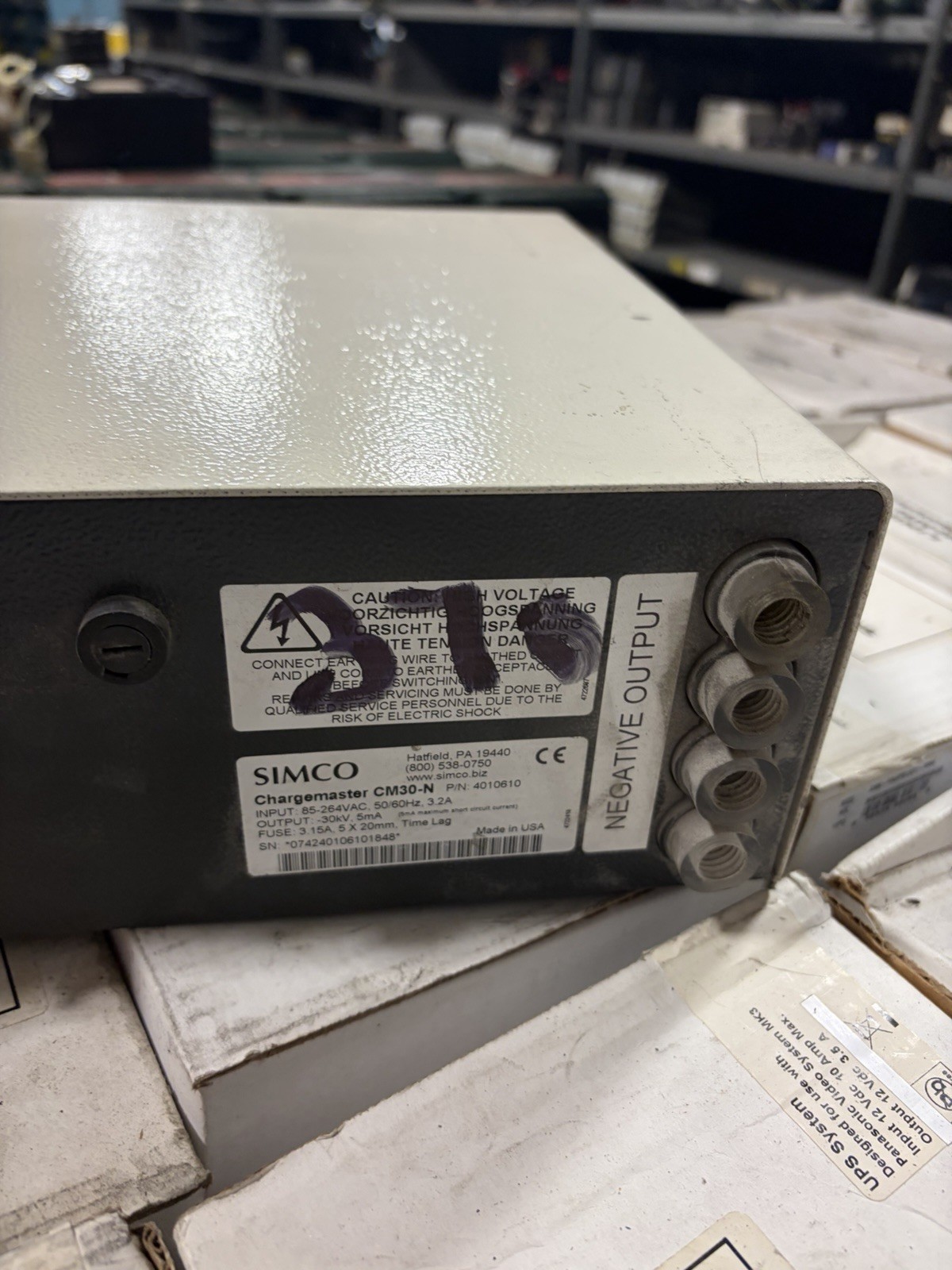 Simco CM30-N Chargemaster Industrial Electrostatic Generator 4010610 USED