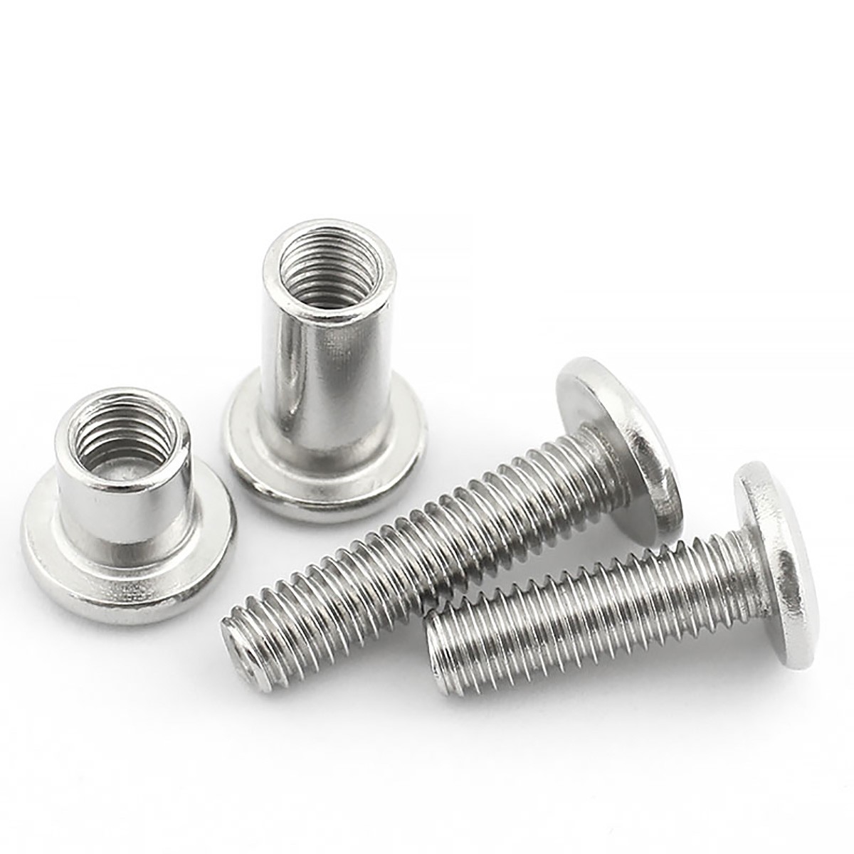 M2,3,4,5,6,8,10 Hex Socket Chicago Screws Sleeve Screw + Nut 304 Stainless Steel