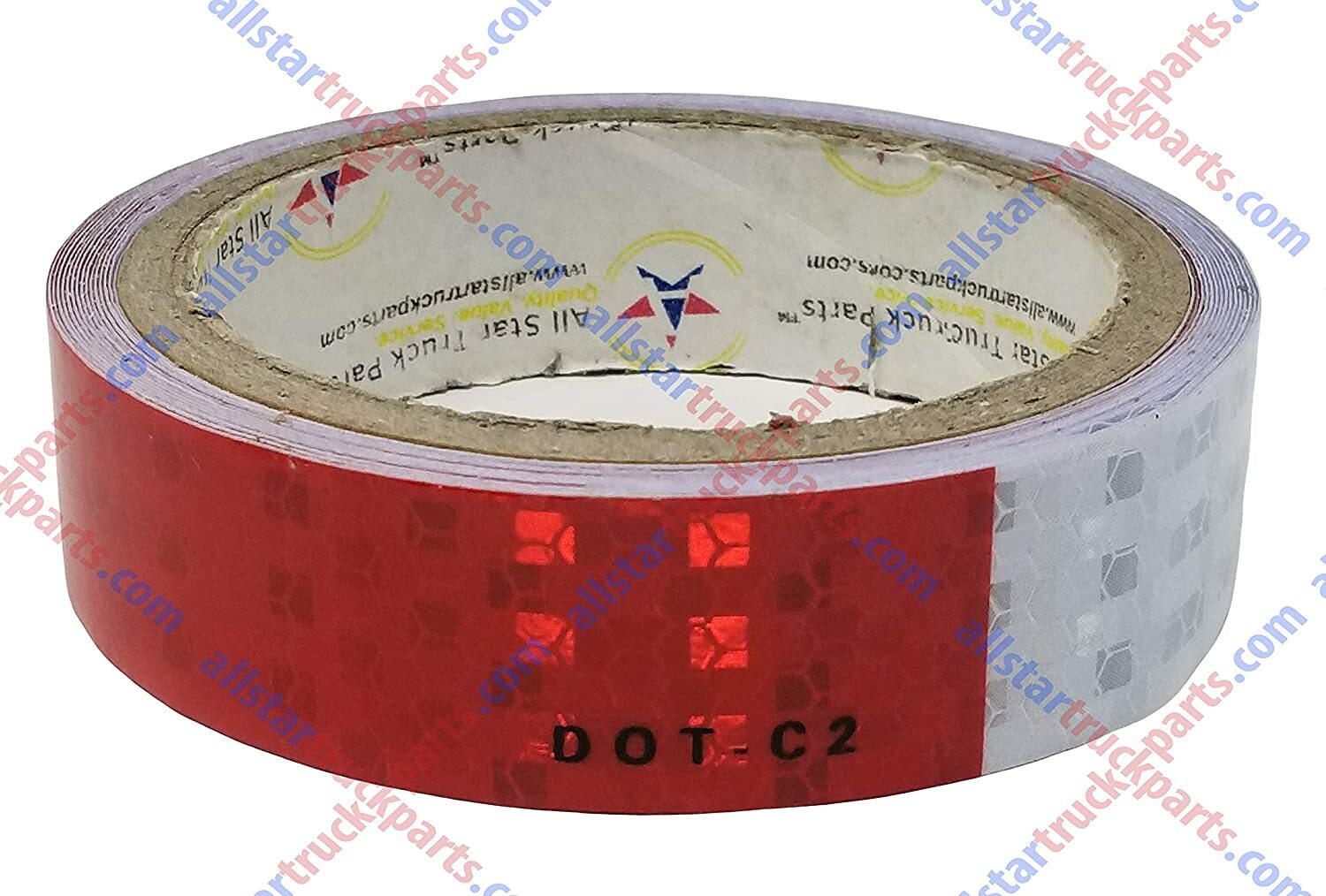 Conspicuity Tape DOT-C2 Reflective Truck Trailer Safety Red White: 1″/2″/3″ Wide