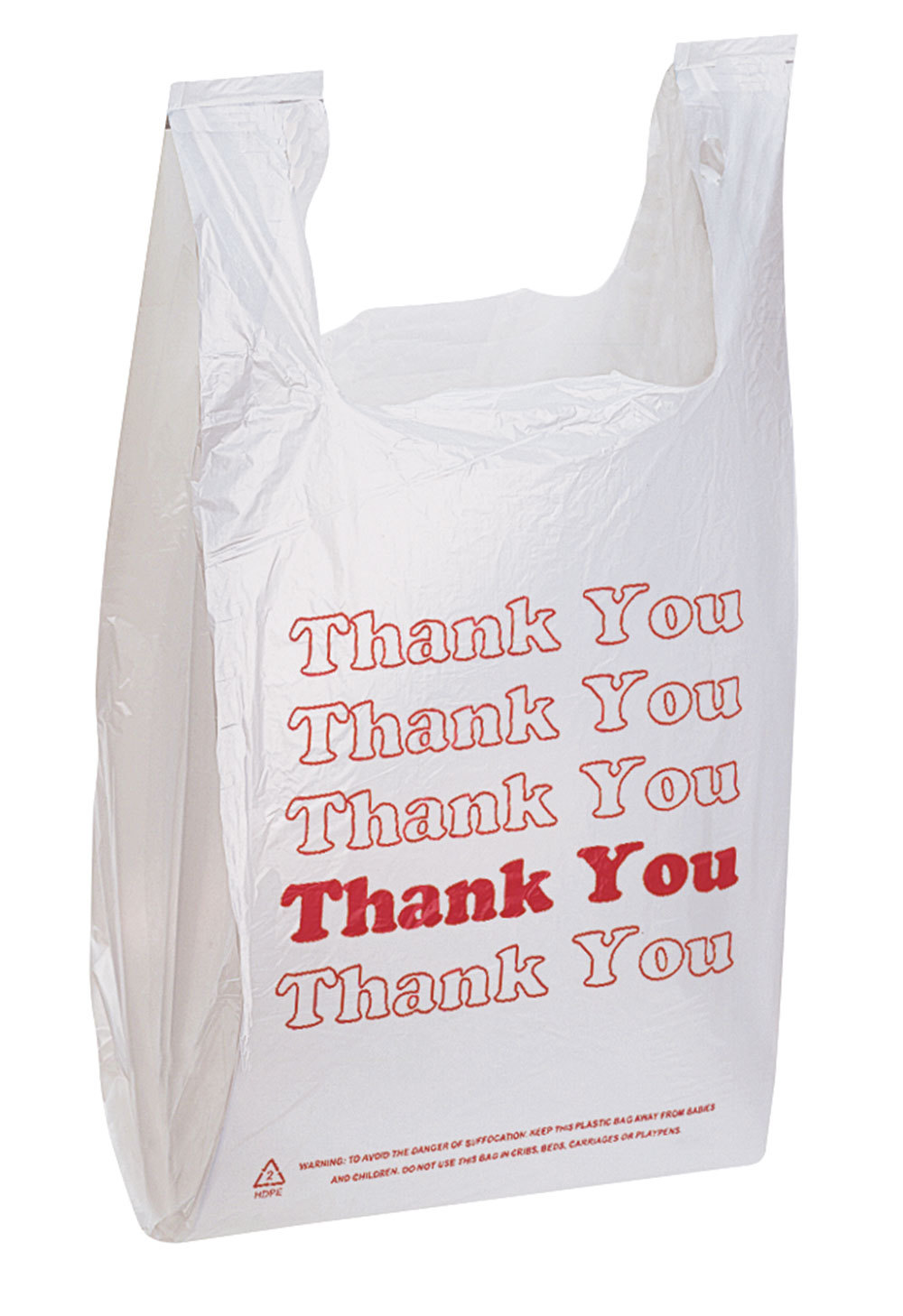 Plastic Bags Grocery Thank You 1000 T-Shirt Supermarket 11 ½ x 6 x 21″ Shopping