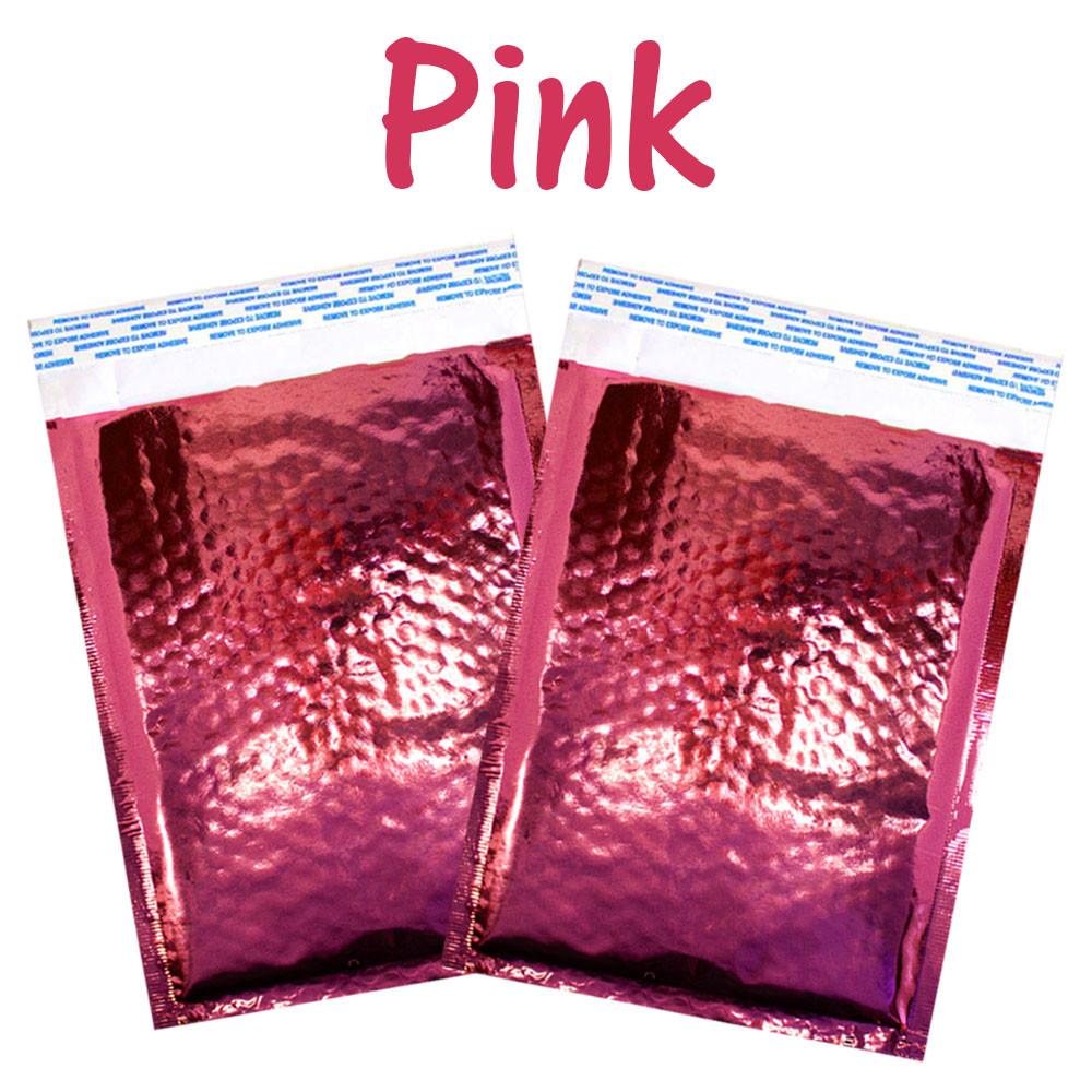 6×10 Cobalt Blue Pink & Hologram Metallic Bubble Mailers Shipping 6×9 Envelopes