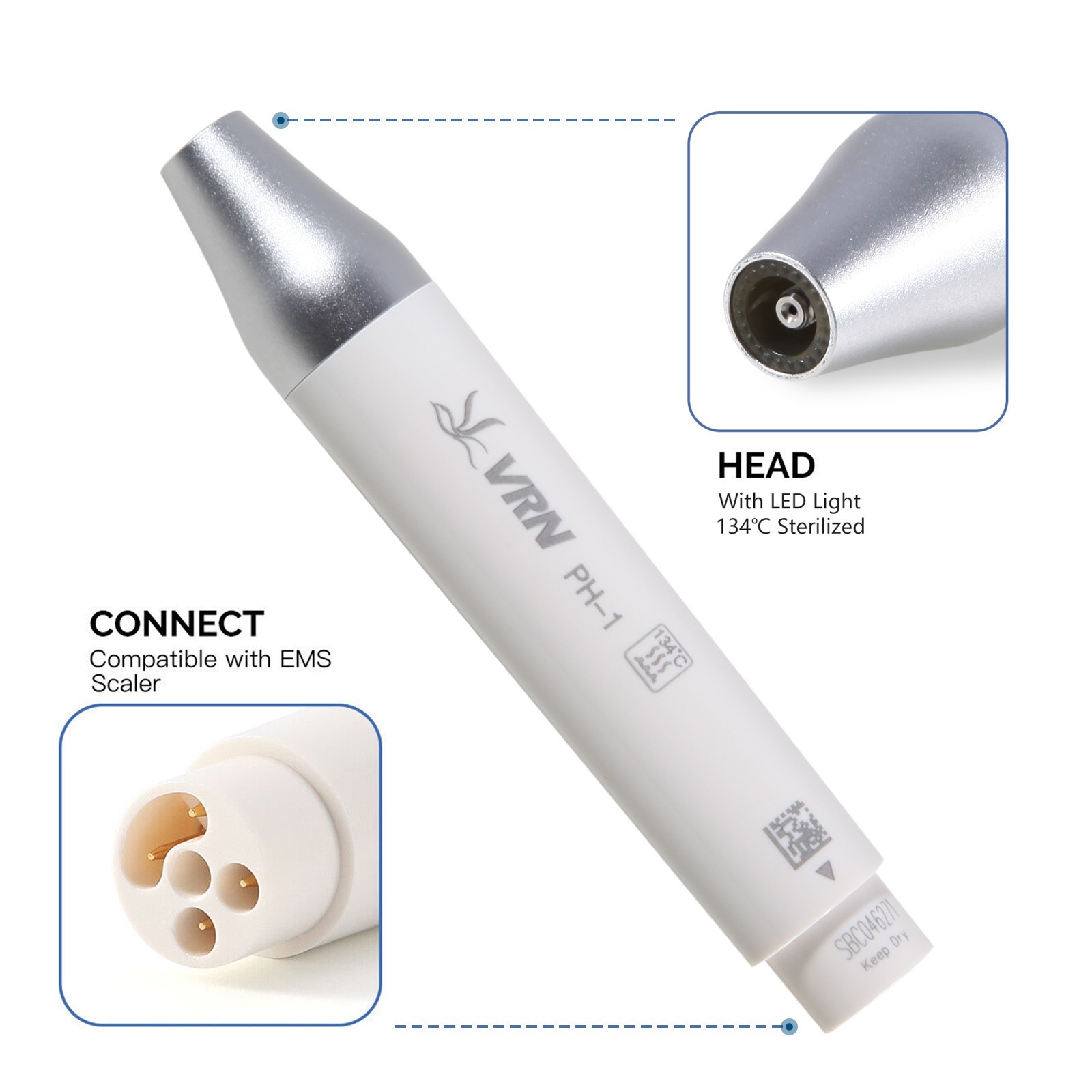 VRN Dental Ultrasonic Piezo Scaler W/ LED Handpiece Auto Water Supply System US