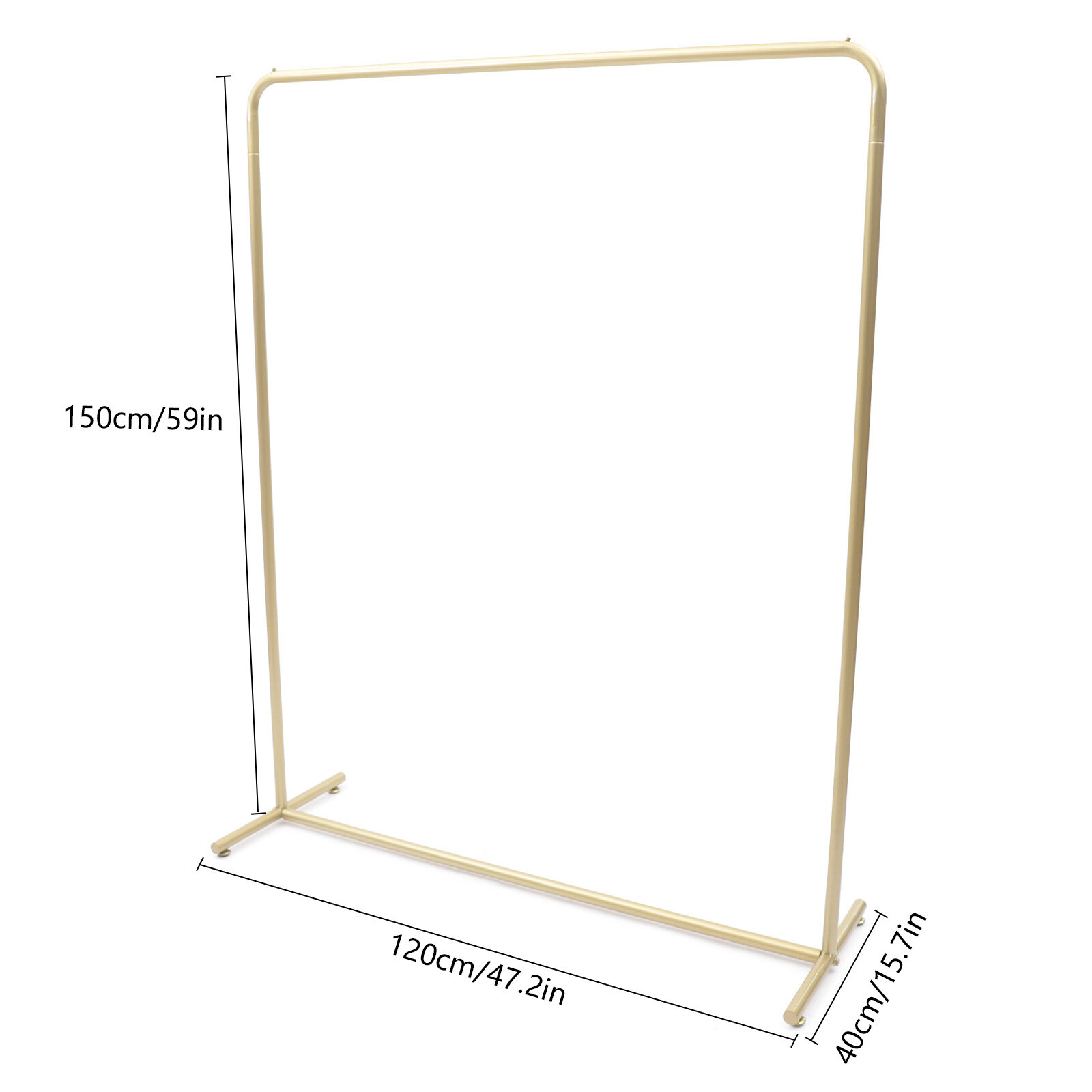 Heavy Duty Metal Clothes Rail Storage Garment Shelf Hanging Display Stand Rack