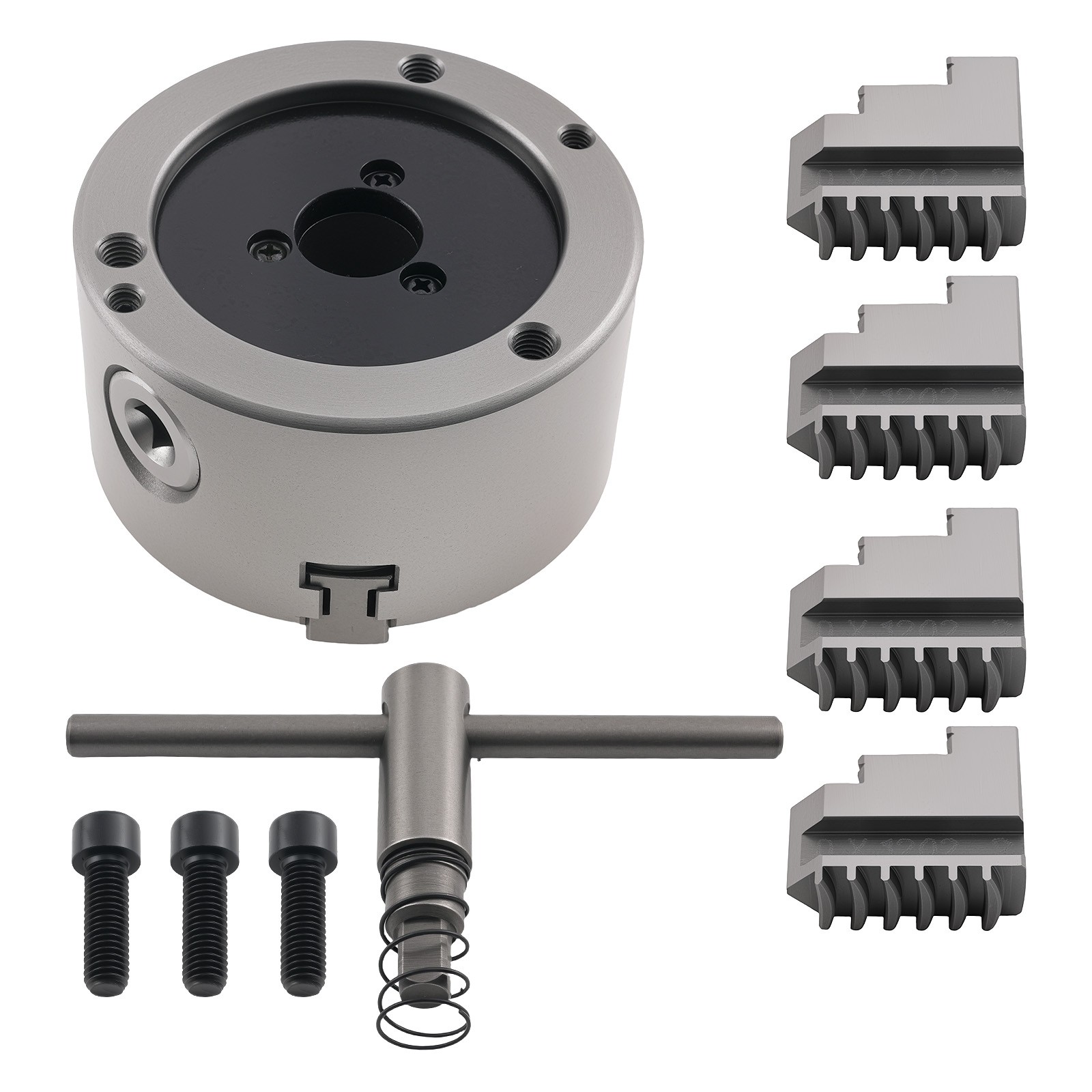 100mm Self Centering 4 Jaw Metal Chuck K12-100 for Small Lathe Milling