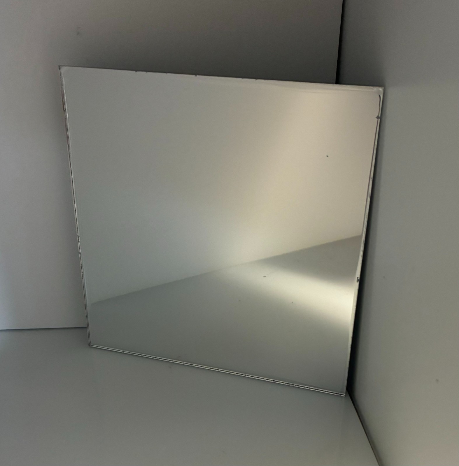Acrylic Plexiglass Plastic Sheet – 1/8″ Thick – Silver Mirror – 8″ x 12″