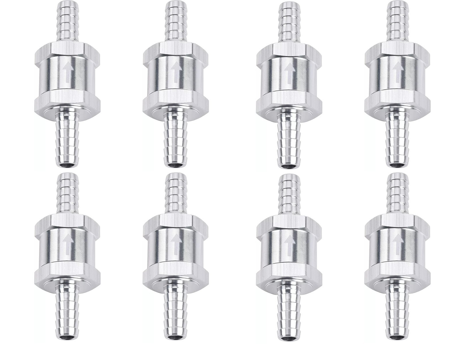 8x 10mm 3/8″ Fuel Line Non-Return One Way Air Fuel Oil Check Valve Diesel Gas