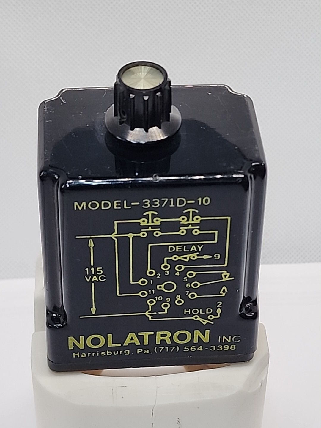 Nolatron Delay Time Relay Model 3371D-10 11 PINS [GB 4]
