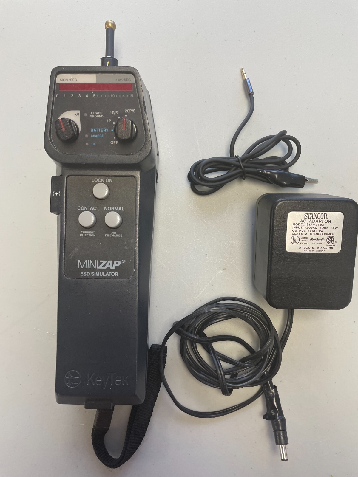 Keytek MiniZap MZ-15 ESD Electrostatic Discharge Simulator – PARTS ONLY – AS IS