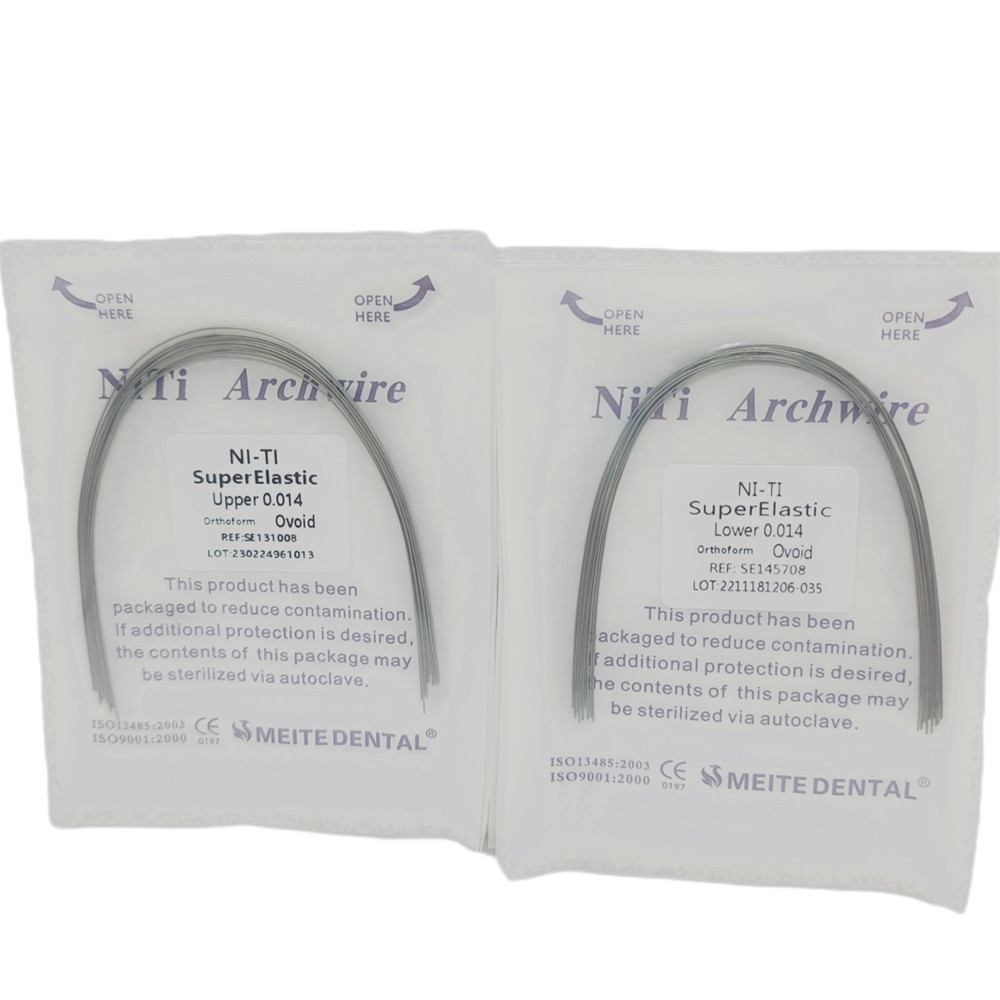 50 Packs Dental Orthodontic Super Elastic Wire Niti Round Arch Wires Ovoid Form