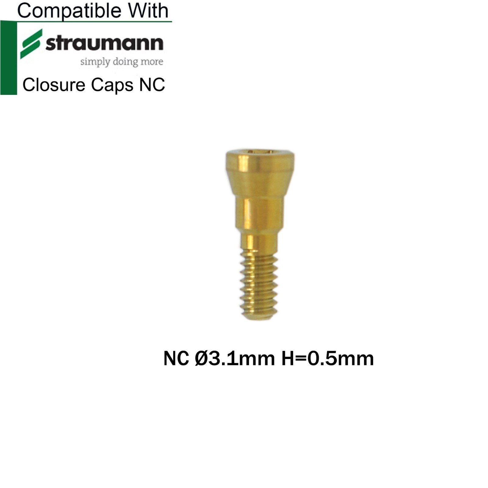 Dental NC Healing Abutment Healing Closure Caps Fits Straumann ITl BL/BLT