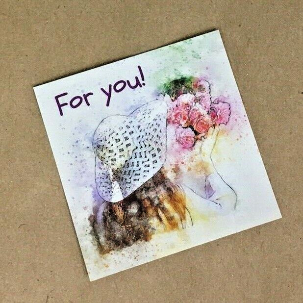 60x Thank You Floral Stickers, Butterfly Pink Flowers Envelope Seals