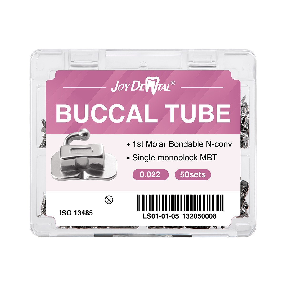 50set Dental Orthodontic 1st Molar MBT 0.022 Buccal Tubes Bondable Monoblock