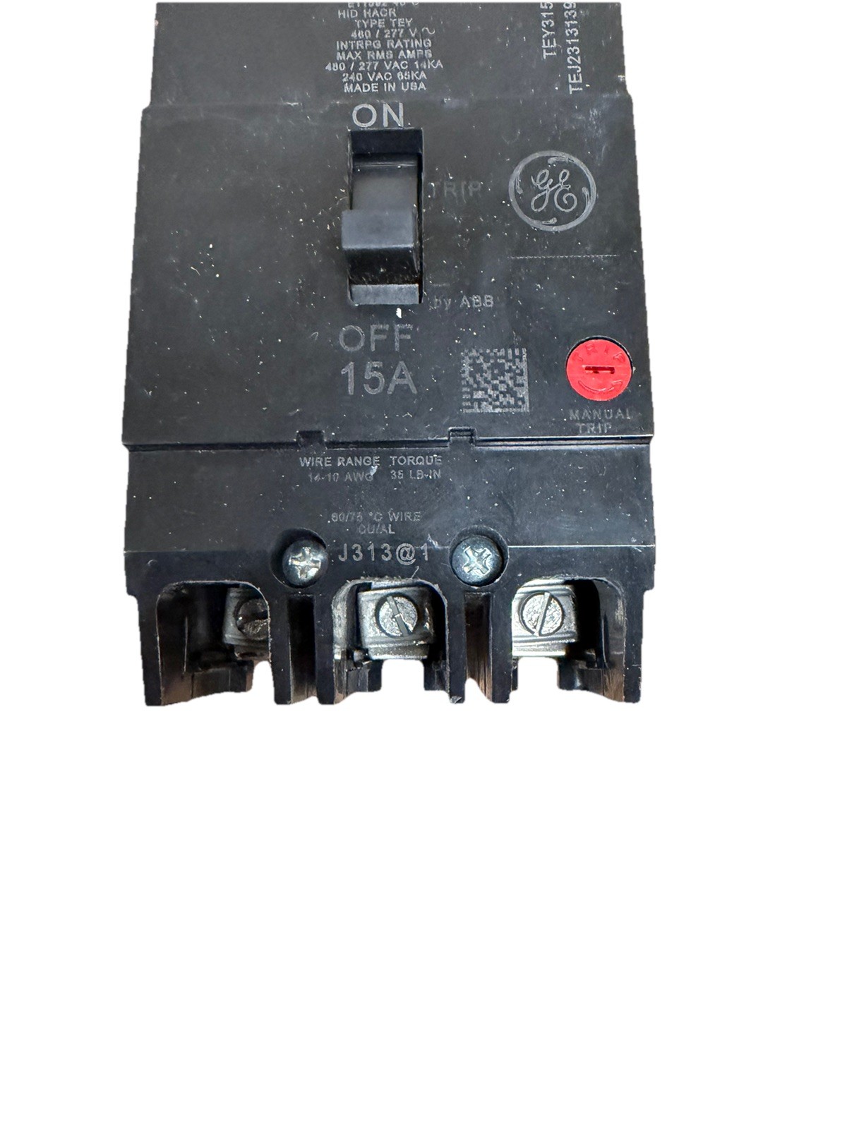GE TEY315 Circuit Breaker – Black