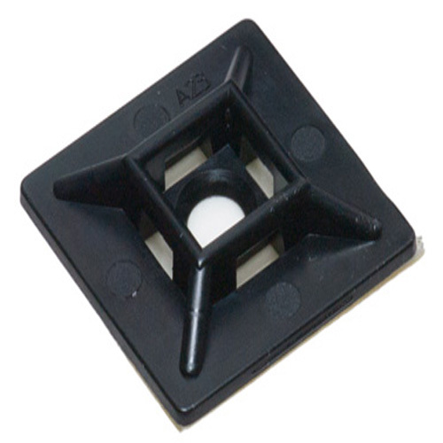 100 PCS 4 Way Cable Wire Tie Mount Base 3/4″ Black Secure Adhesive Back Glue