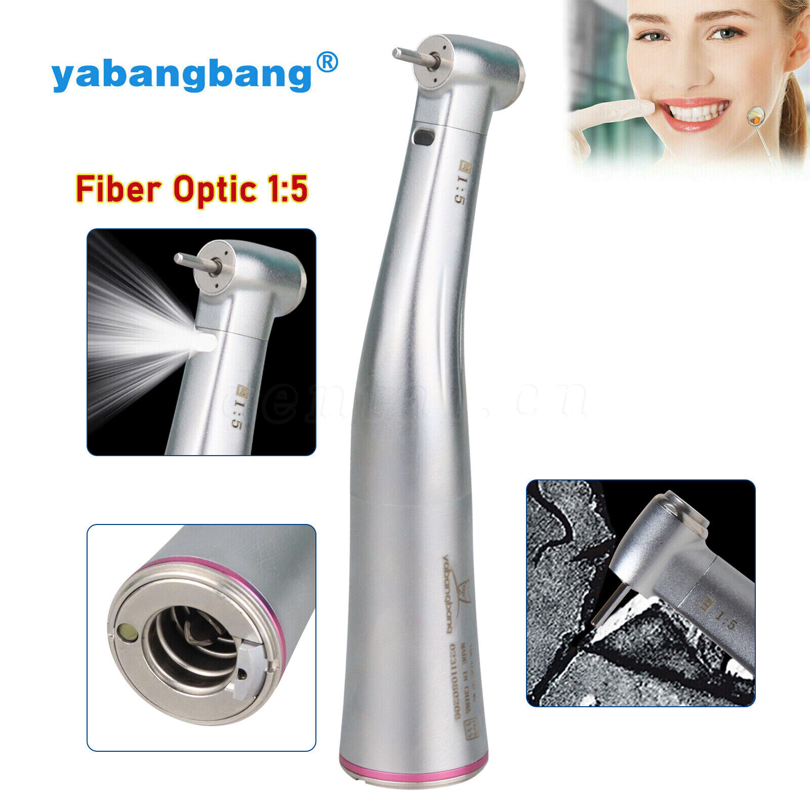 Bien Air Style Classic CA 1:5L 1:5 L Fiber Optic Contra Angle Electric Handpiece