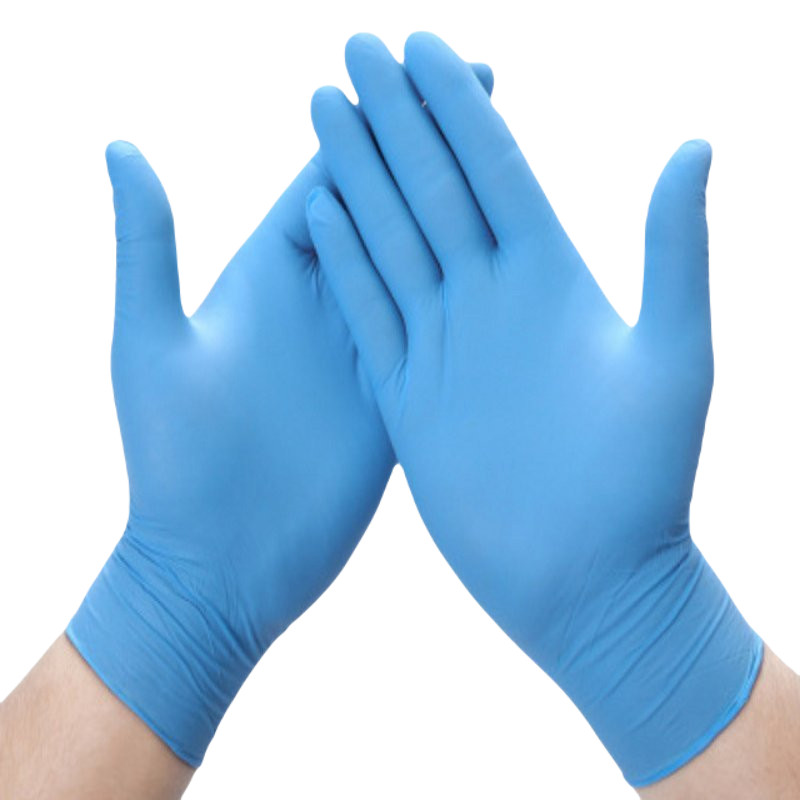 Blue Disposable Nitrile Examination Gloves Powder & Latex Free 3.5mil Size M-2XL