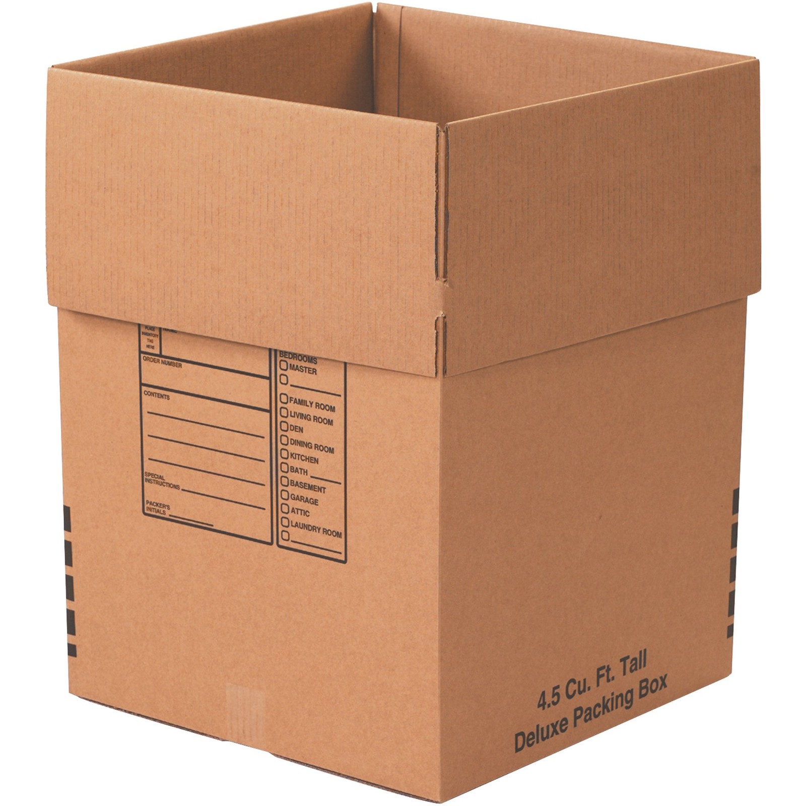 Large Corrugated Shipping Boxes 18″L x 18″W x 24″H – 6-Pack for Moving & Storage