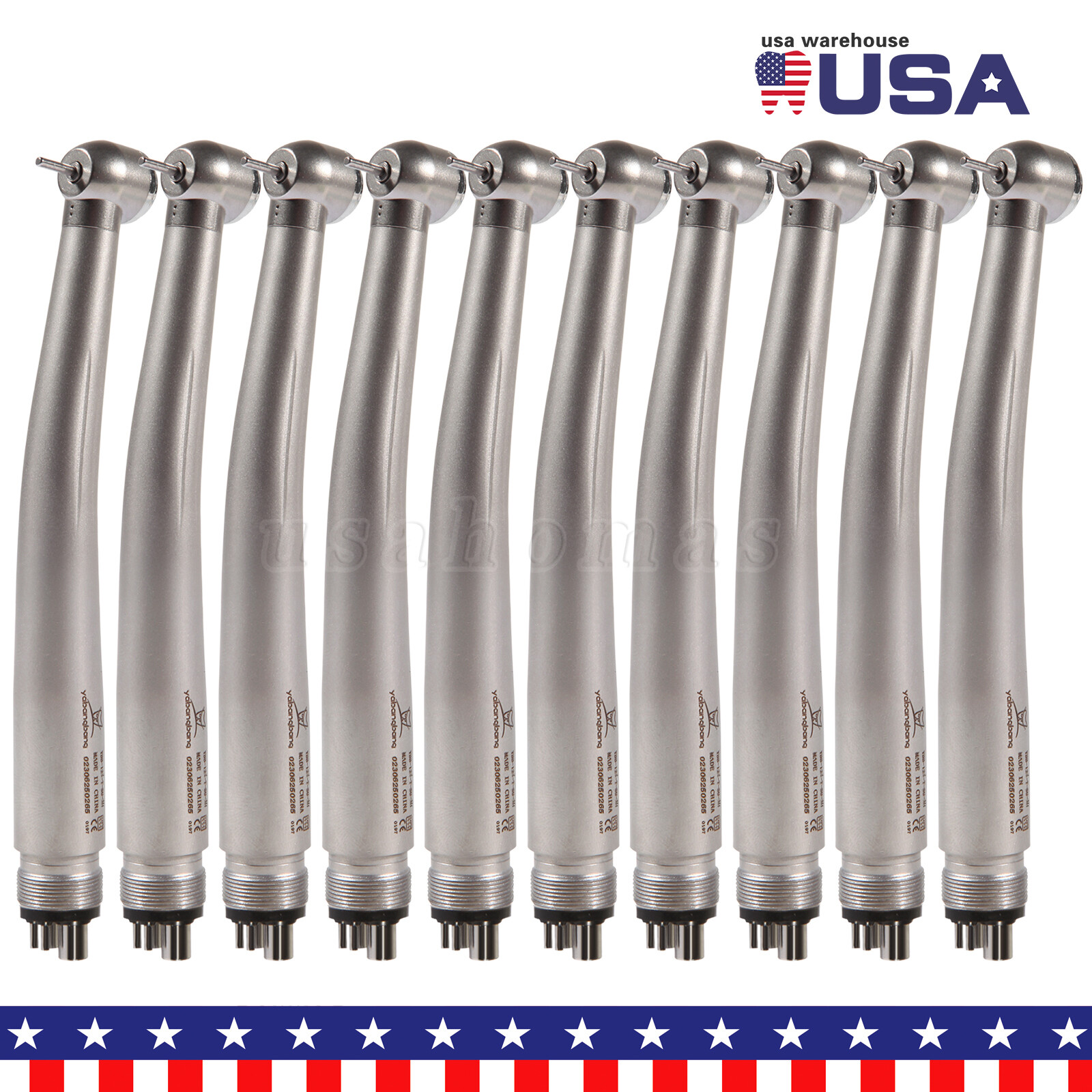 10* Yabangbang Dental High Speed Handpiece Push Turbine 4 Holes Fit NSK Pana Max