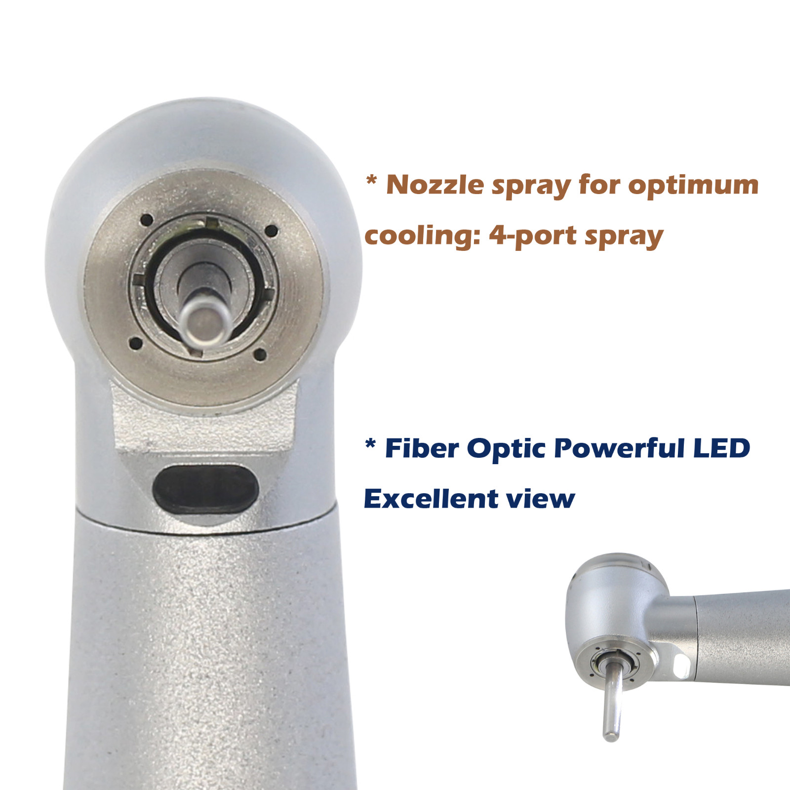 Dental High Speed Handpiece Mini LED Fiber Optic Small Head Turbine KAVO Coupler