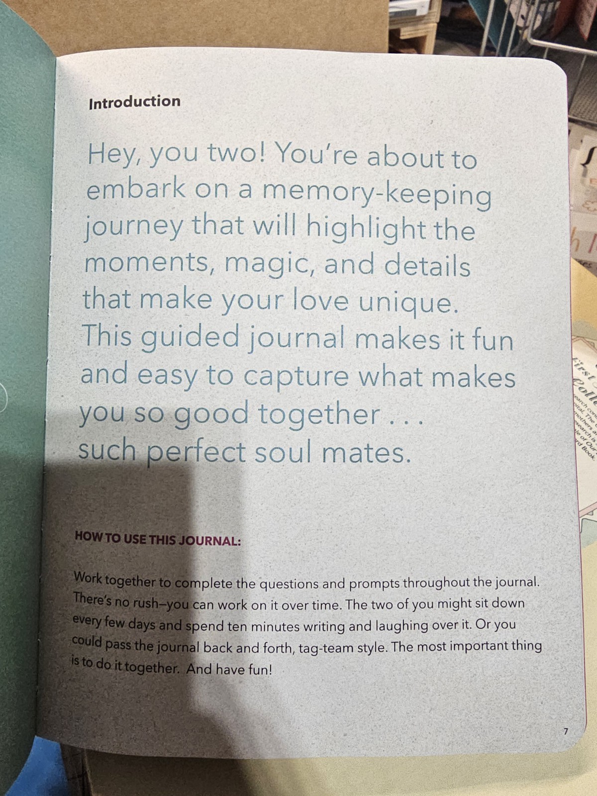 Hallmark Soul Mates at Heart Prompted Love Story Journal Romantic Valentines