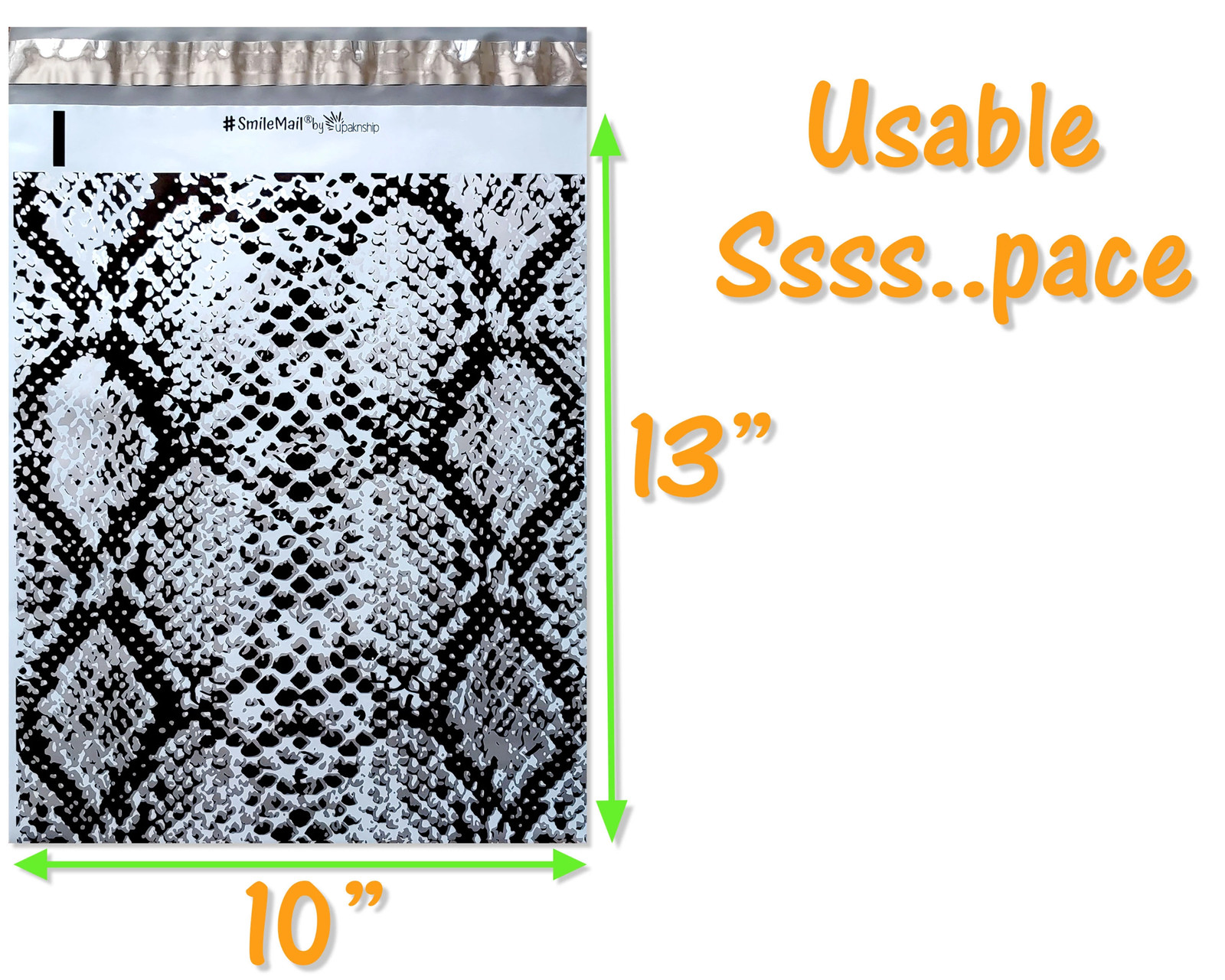 10×13″ Marble, Snake Skin Combo Poly Mailers, Custom Shipping Mailing Bags FUN