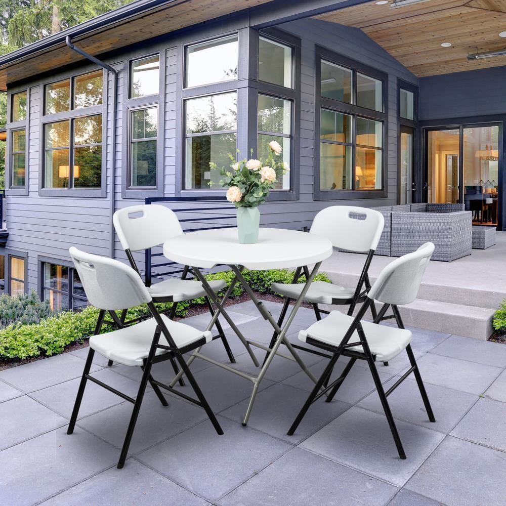 8 Packs Commercial Plastic Folding Stackable Chairs Seats -Event Wedding Party