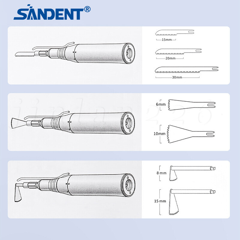 SANDENT Dental Brushless Electric LED Micro Motor /Micro Saw Surgical Handpiece