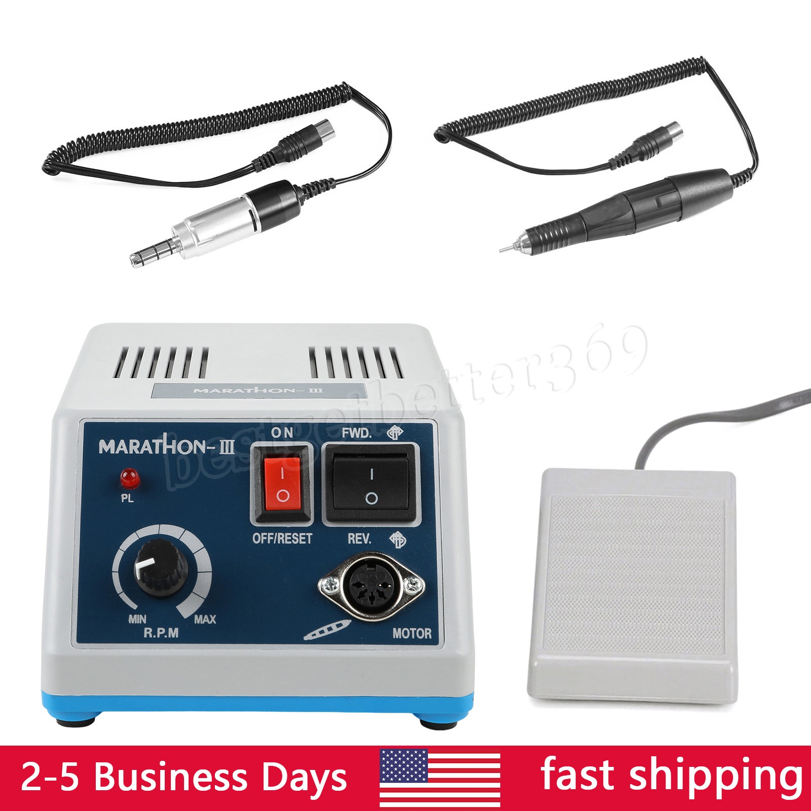 Dental Lab Marathon Electric Micromotor Polishing Unit + 35K rpm Motor Handpiece