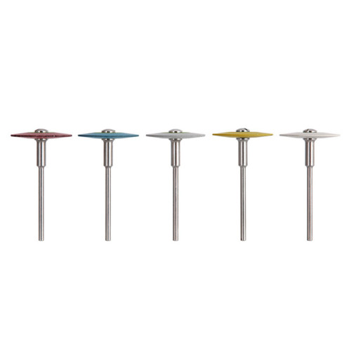 5 Types Dental Rubber Diamond Polisher Wheel Disc HP Five Size Mixed Coarse Fine