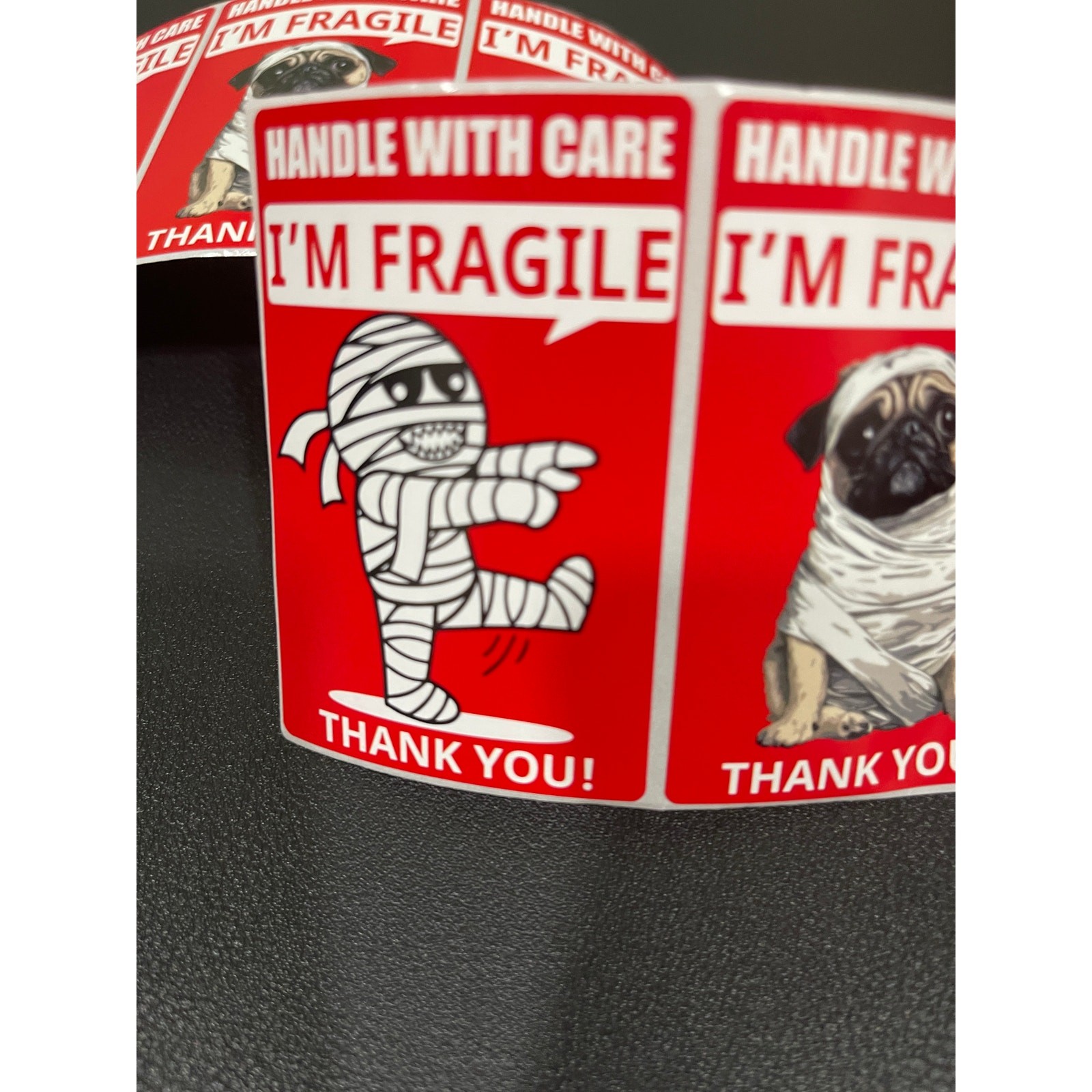 Fragile Handle with Care Fun Funny Shipping Stickers Labels 12 Stickers