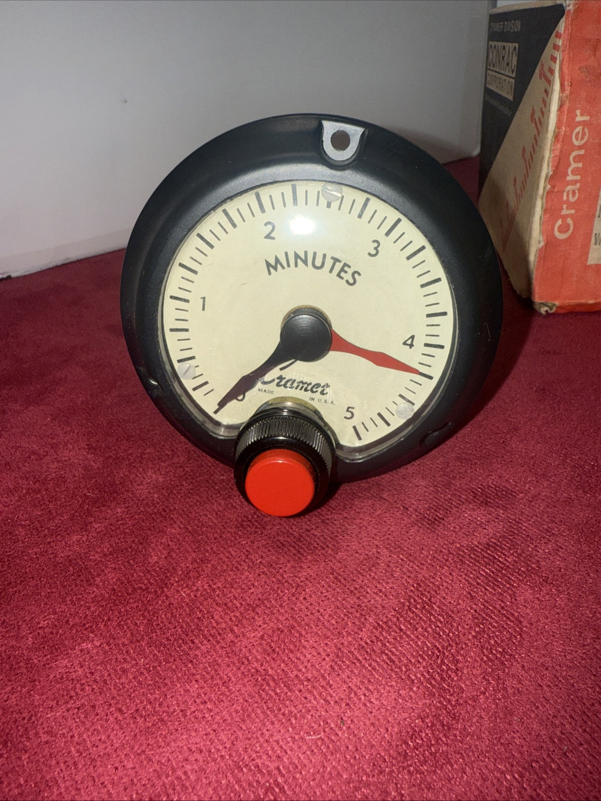 CRAMER 241EA 115VAC 5min INTERVAL TIMER COUNTER 10001 AED 5-MIN 60Hz NOS VTG