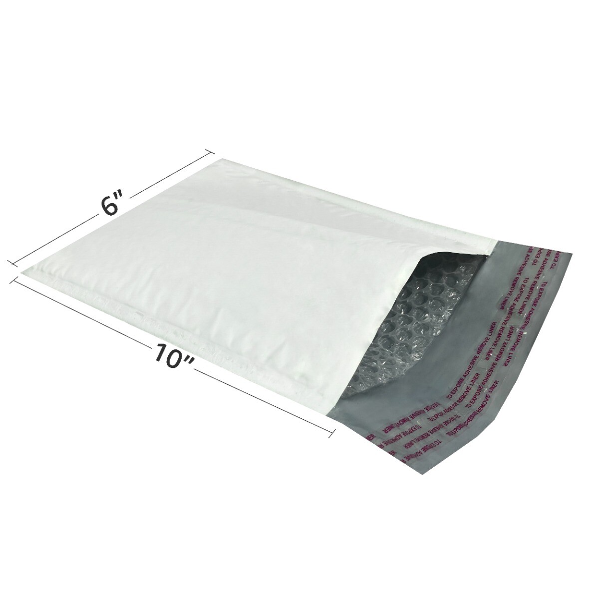 UOFFICE 50 Poly Bubble Mailer Bags 6.5×10″ – #0 Pouches Envelopes