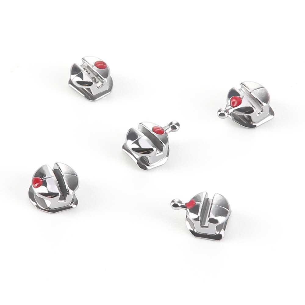 AZDENT Dental Orthodontic Metal Brackets Braces Q-type ROTH/MBT 0.022 Hook 3 4 5